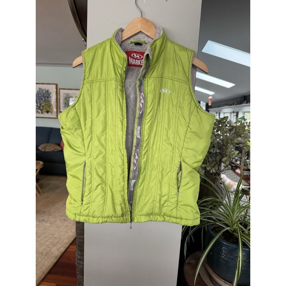 Marker Large Bright green vest "Like a showgirl" Swiftcore Ski Y2K outdoor